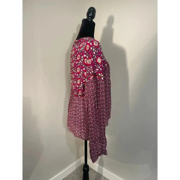 Free People Malia Babydoll Jacket in Berry Combo - Picture 11 of 13